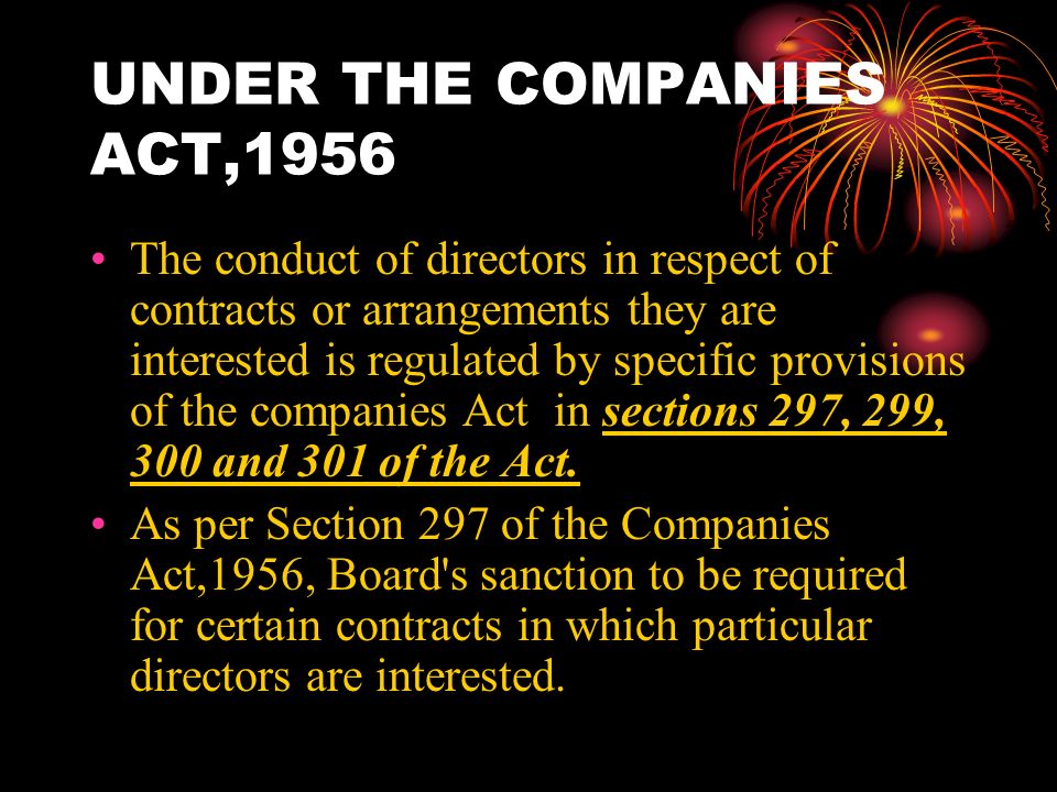 section 299 of companies act 1956