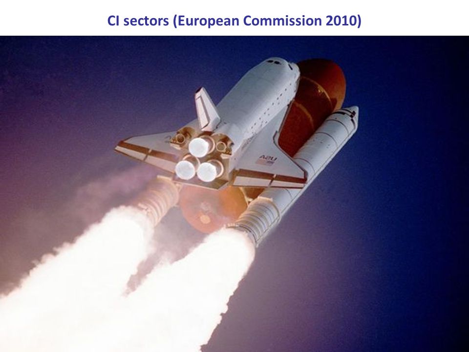 CI sectors (European Commission 2010)