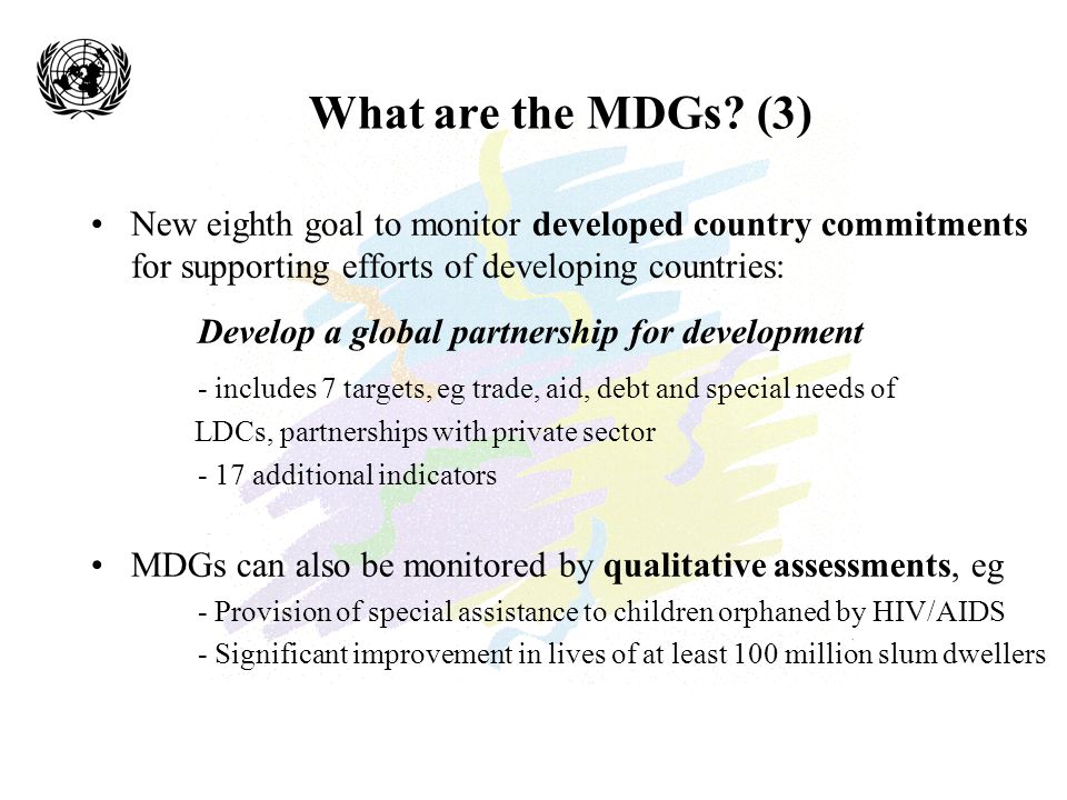What are the MDGs.