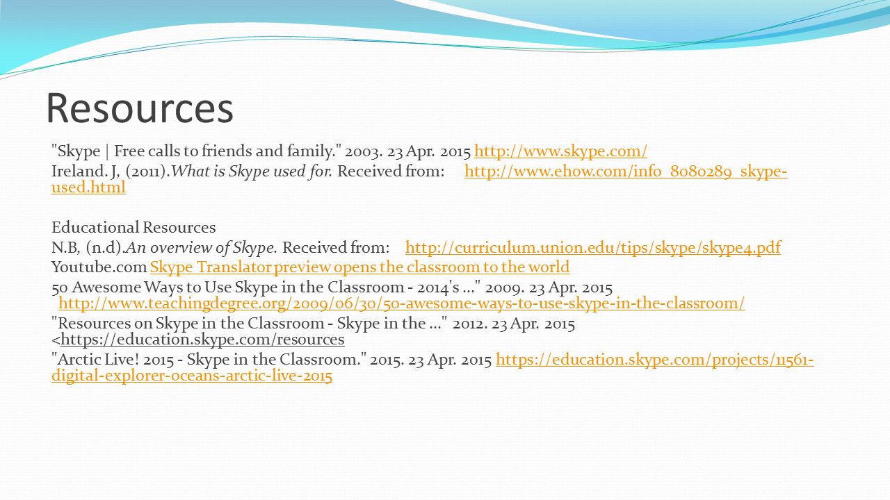 Resources Skype | Free calls to friends and family
