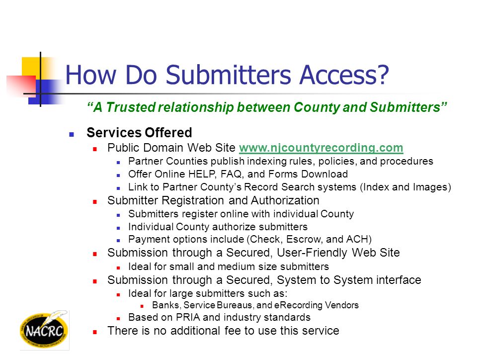 How Do Submitters Access.
