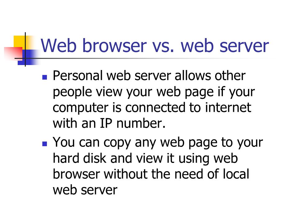 Web browser vs.
