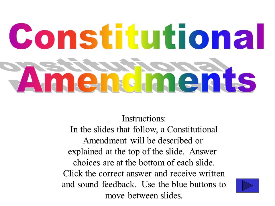 TAKS Objectives 3 And 4 Amendments 11 Th Grade TAKS