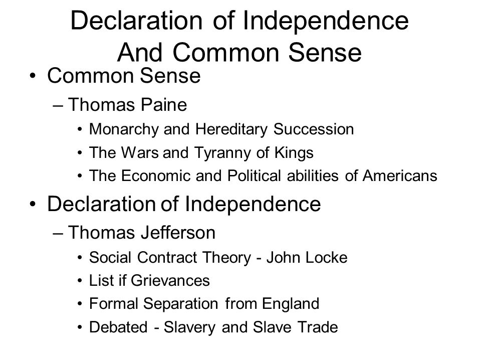 economic causes of the american revolution essay Declaration of independence economic and political