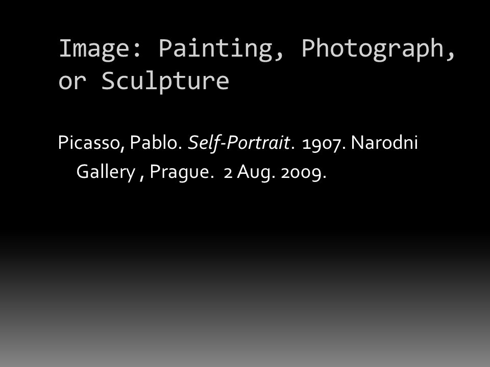 Image: Painting, Photograph, or Sculpture Picasso, Pablo.
