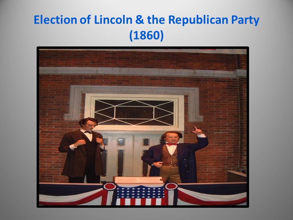 Election of Lincoln & the Republican Party (1860)