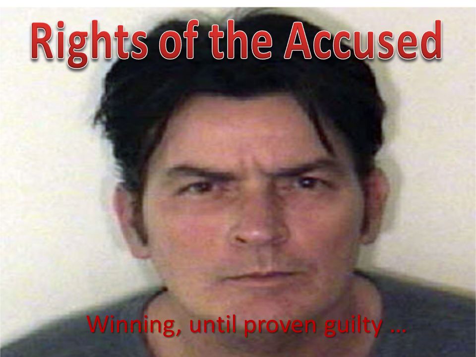 Winning, until proven guilty …