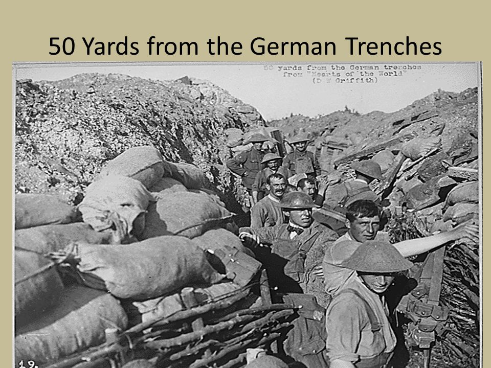50 Yards from the German Trenches