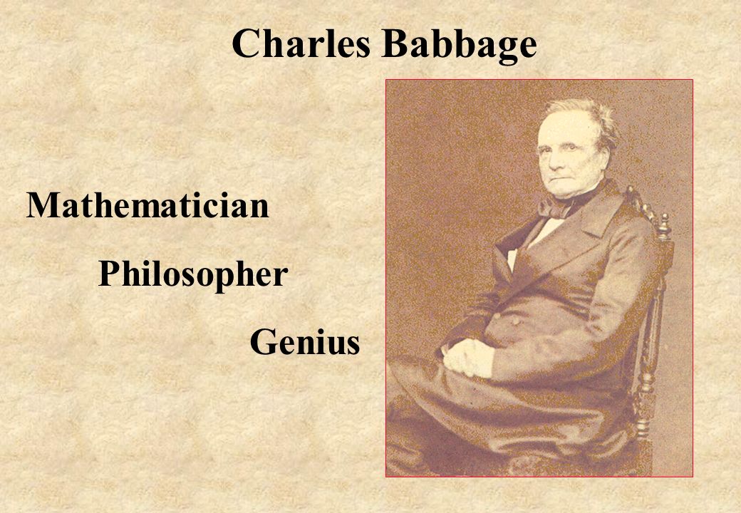 Charles Babbage Mathematician Philosopher Genius