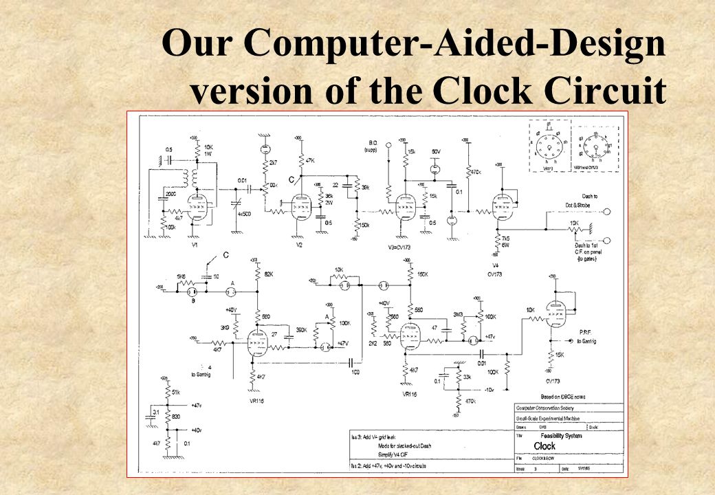 Our Computer-Aided-Design version of the Clock Circuit