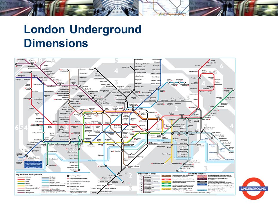 London Underground Dimensions