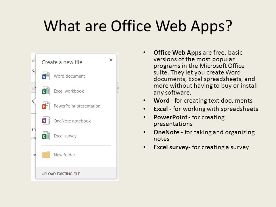 What are Office Web Apps.