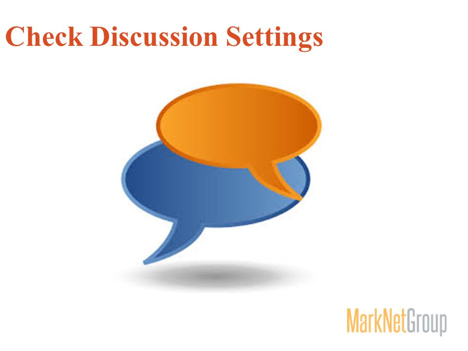 Check Discussion Settings