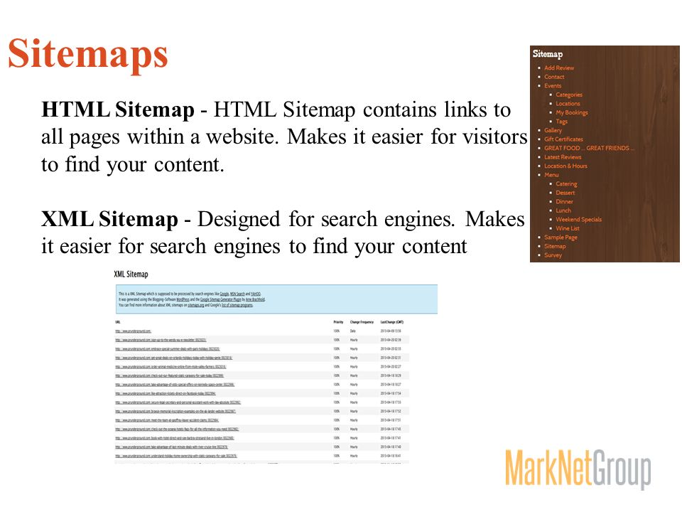 Sitemaps HTML Sitemap - HTML Sitemap contains links to all pages within a website.