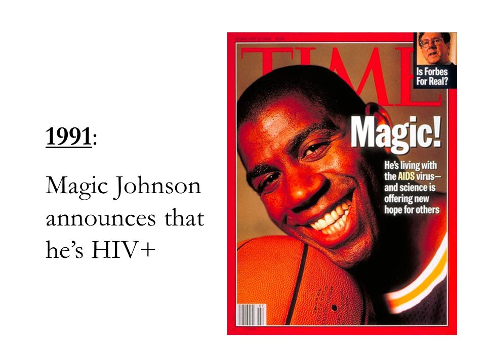 1991: Magic Johnson announces that he’s HIV+