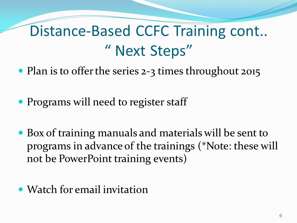 Distance-Based CCFC Training cont..