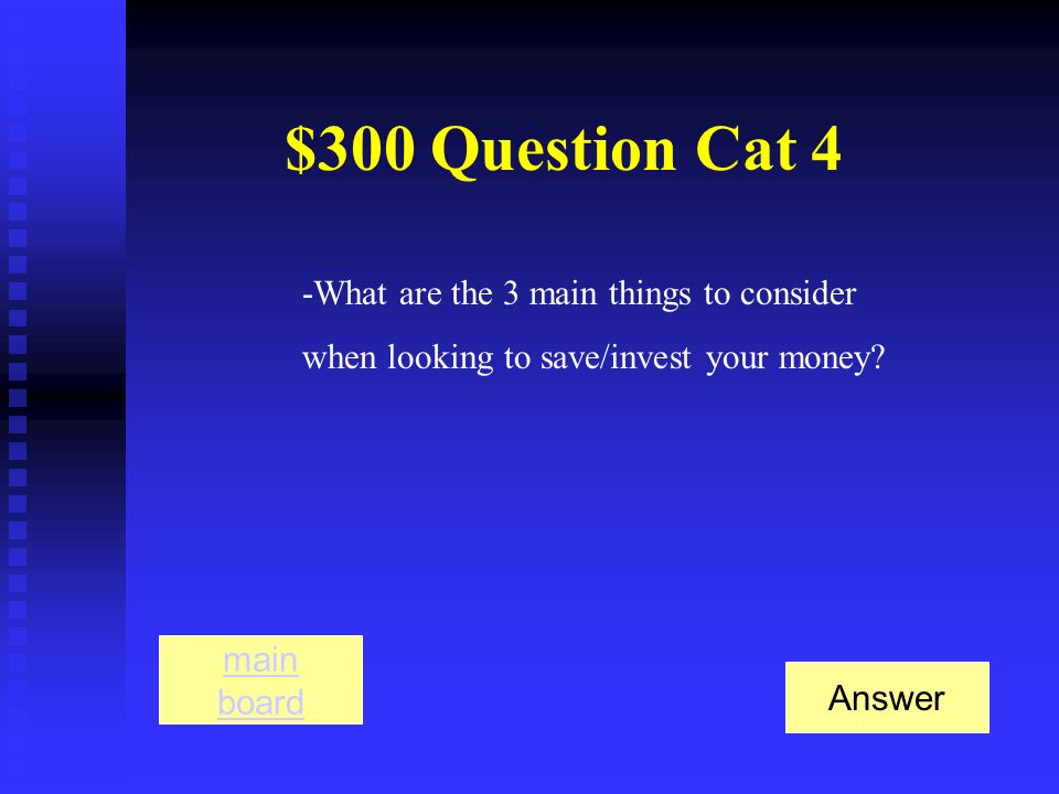-100 shares main board $200 Answer Cat 4