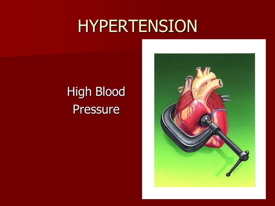 HYPERTENSION High Blood Pressure