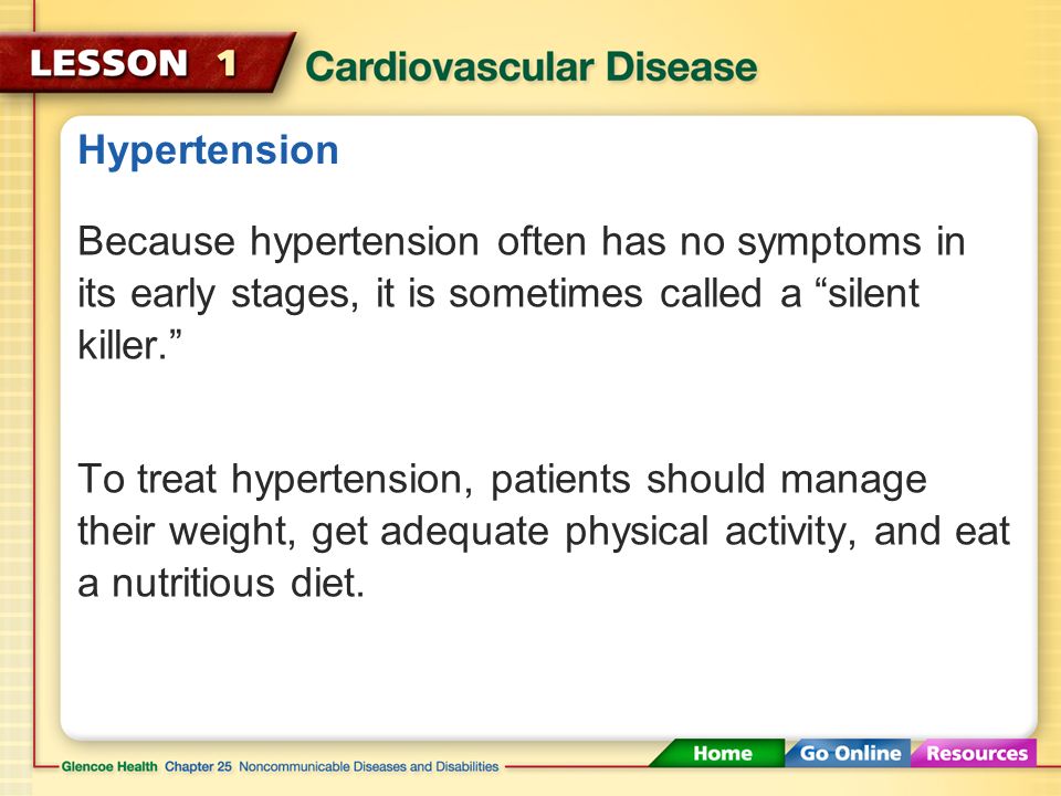 Hypertension Hypertension can damage the heart, blood vessels, and other body organs if it continues over a long period of time.