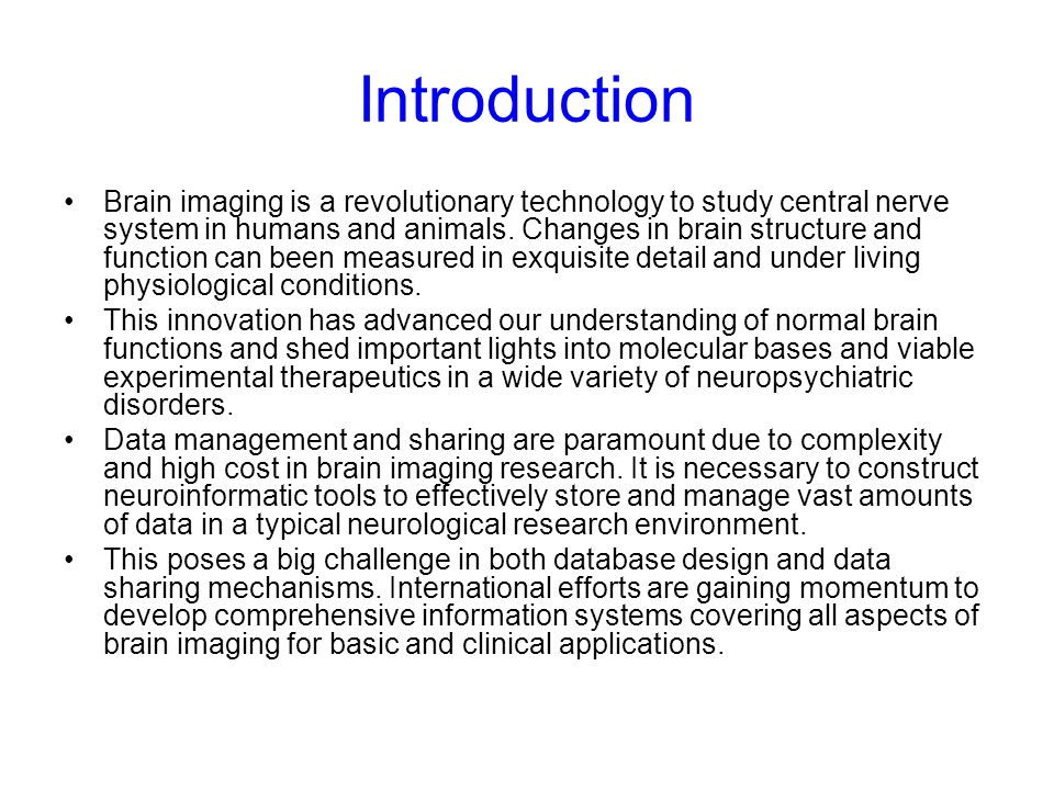 A Portable Neuroinformatic System in a Neurological Research ...