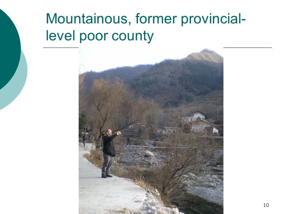 Mountainous, former provincial- level poor county 10