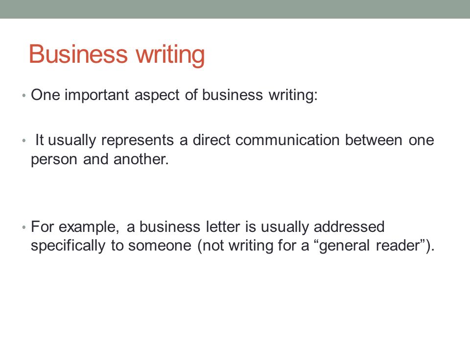 difference between academic and business writing
