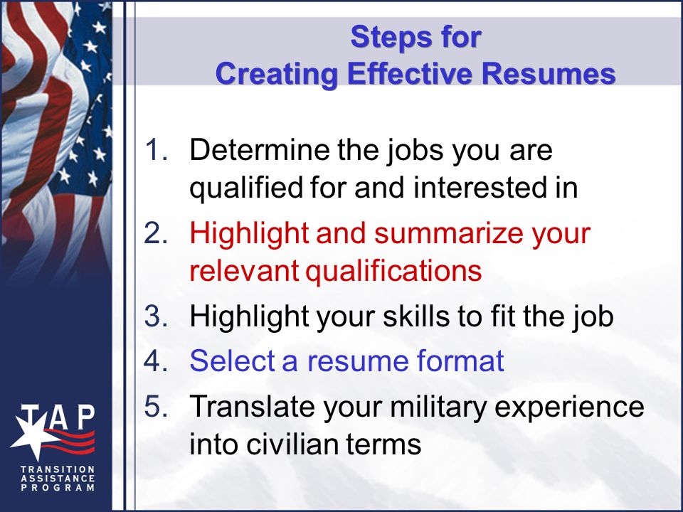 create an effective résumé objectives understand how to write