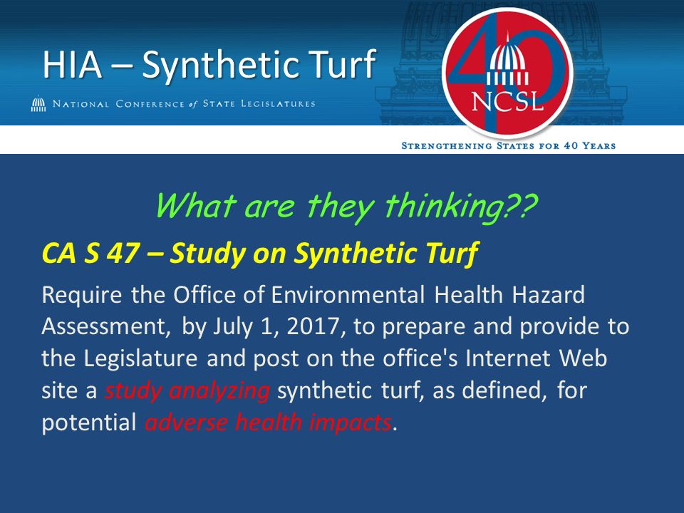 HIA – Synthetic Turf What are they thinking .