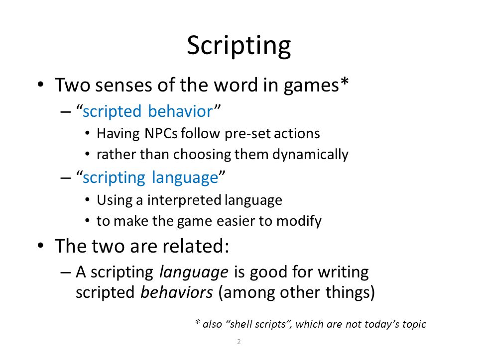 Scripting Imgd 4000 Some Material From Mat Buckland Programming Game Ai By Example Wordware Isbn 13 Chapter 6programming Game Ppt Download