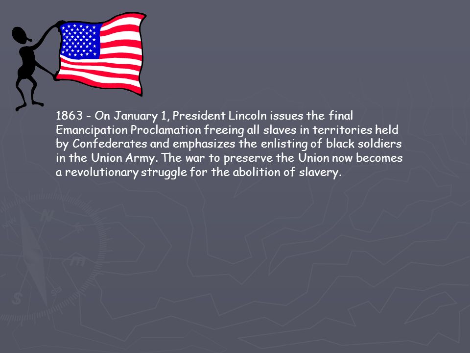 Lincoln is elected the 16th President of the United States, the first Republican, receiving 180 of 303 possible electoral votes and 40 percent of the popular vote, with the South voting almost solidly against him.