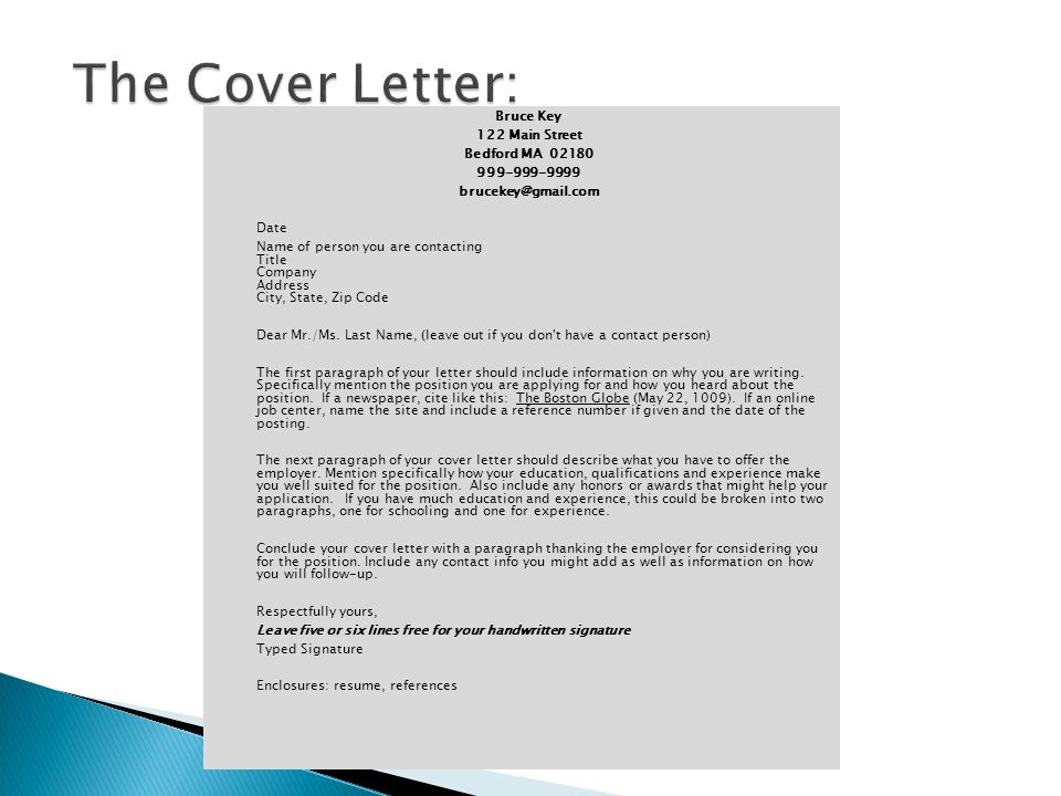 How To Include References In A Cover Letter