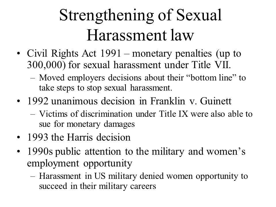 civil rights act and sexual harassment Candy eye gallery gay
