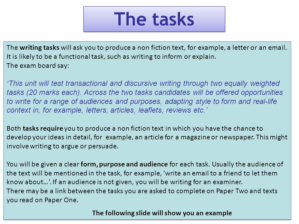 Wjec Gcse Higher Tier Unit 2 English Exam Preparation The Writing Paper Ppt Download