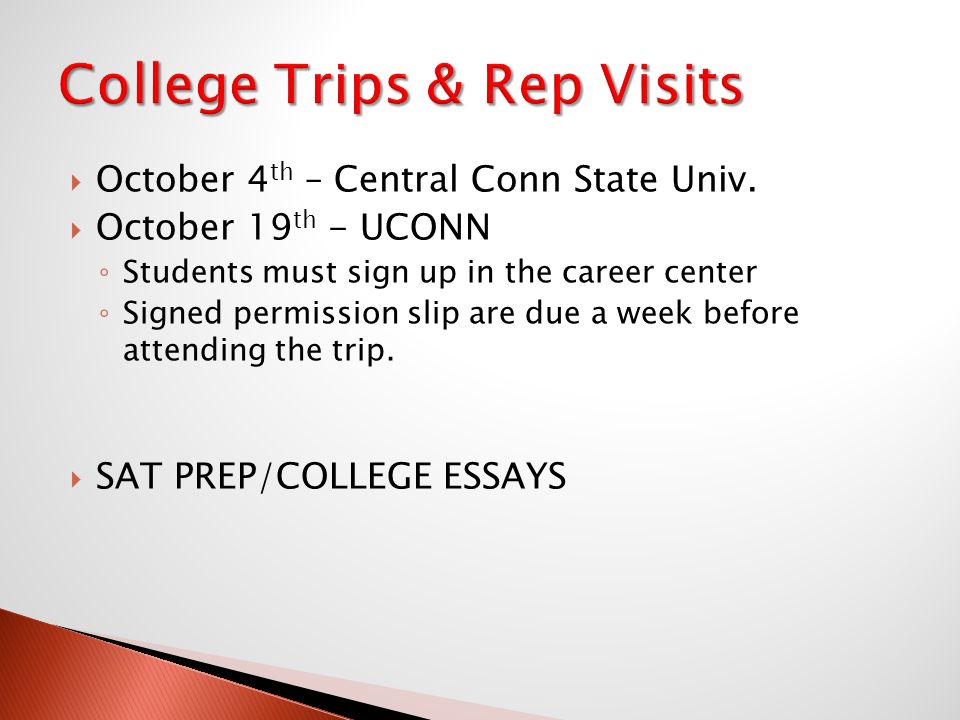  October 4 th – Central Conn State Univ.