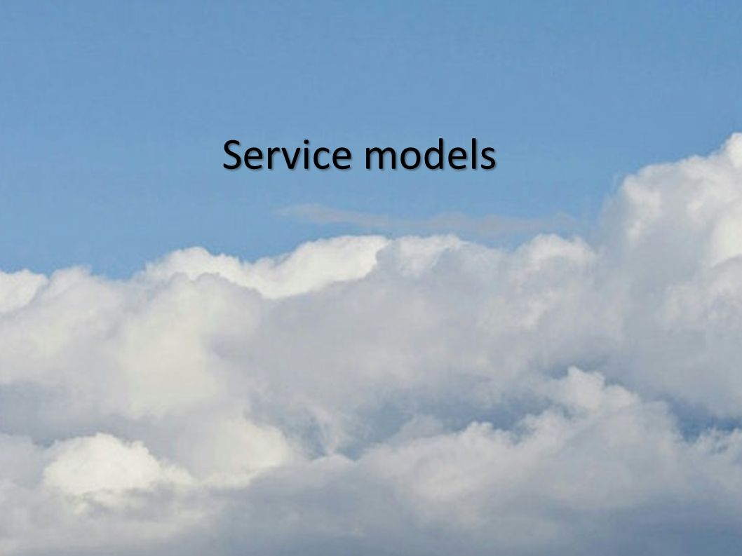 Service models