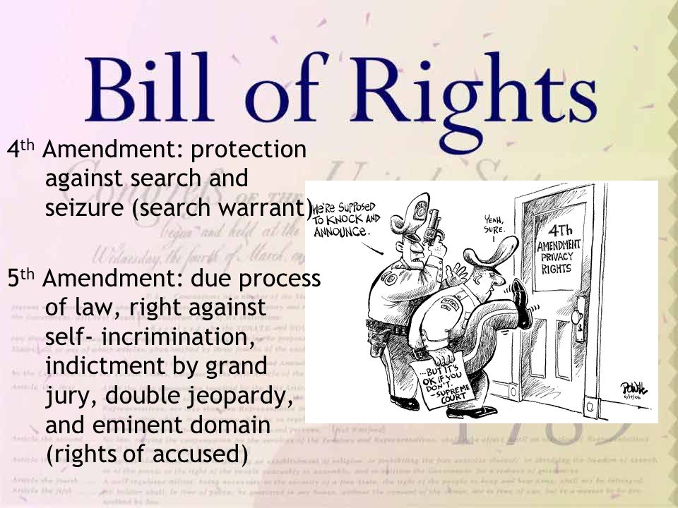 5 Th Amendment Due Process Of Law Right Against Self Incrimination Indictment By Grand Jury Double Jeopardy And Eminent Domain Rights Of Accused 5 Th Amendment Due Process Of Law Right Against Self Incrimination Indictment By Grand Jury Double Jeopardy And Eminent Domain Rights Of Accused