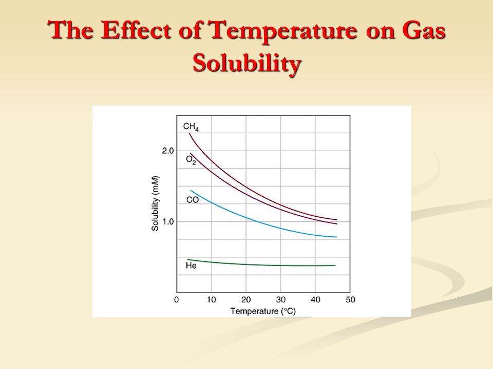 The Effect of Temperature on Gas Solubility