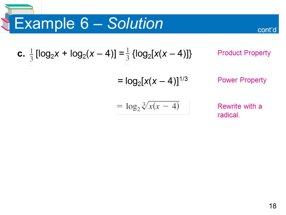 18 Example 6 – Solution c.