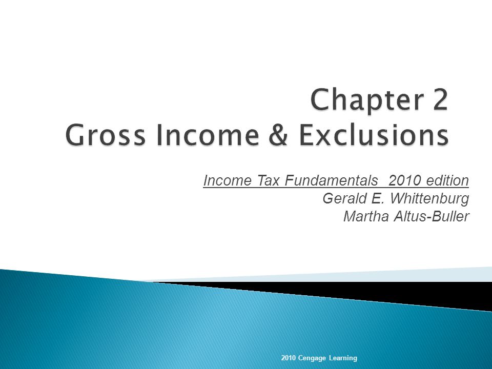 Income Tax Fundamentals 2010 edition Gerald E.