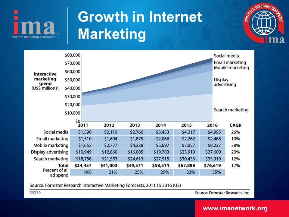 Growth in Internet Marketing