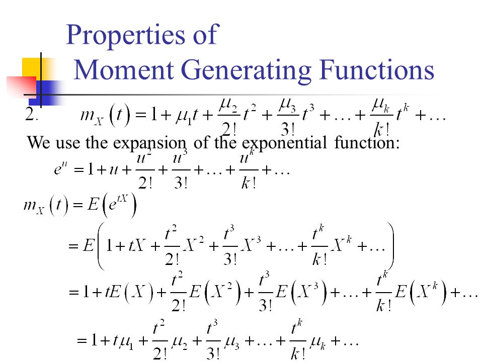 Moment Generating Functions 1/33. Contents Review of Continuous Distribution  Functions 2/ ppt download