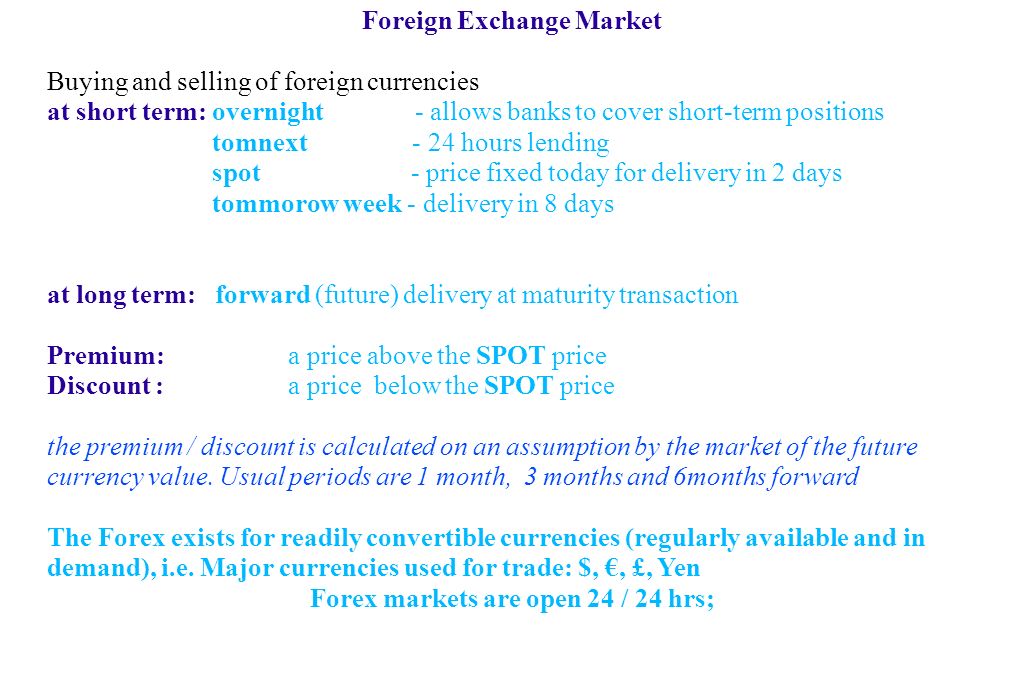 Introduction To Financial And Capital Markets Stock Market 4 Foreign Exchange