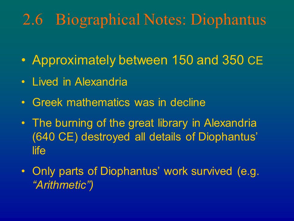 Chapter 3 Greek Number Theory The Role of Number Theory Polygonal, Prime  and Perfect Numbers The Euclidean Algorithm Pell's Equation The Chord and  Tangent. - ppt download