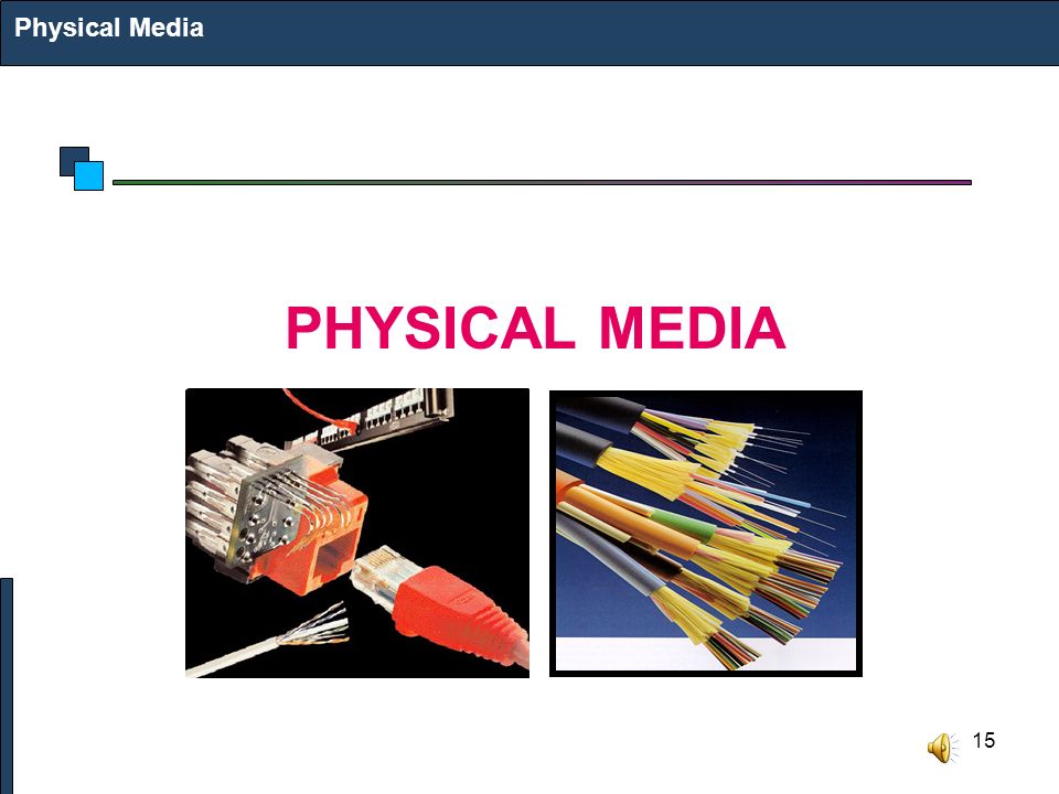15 Physical Media PHYSICAL MEDIA