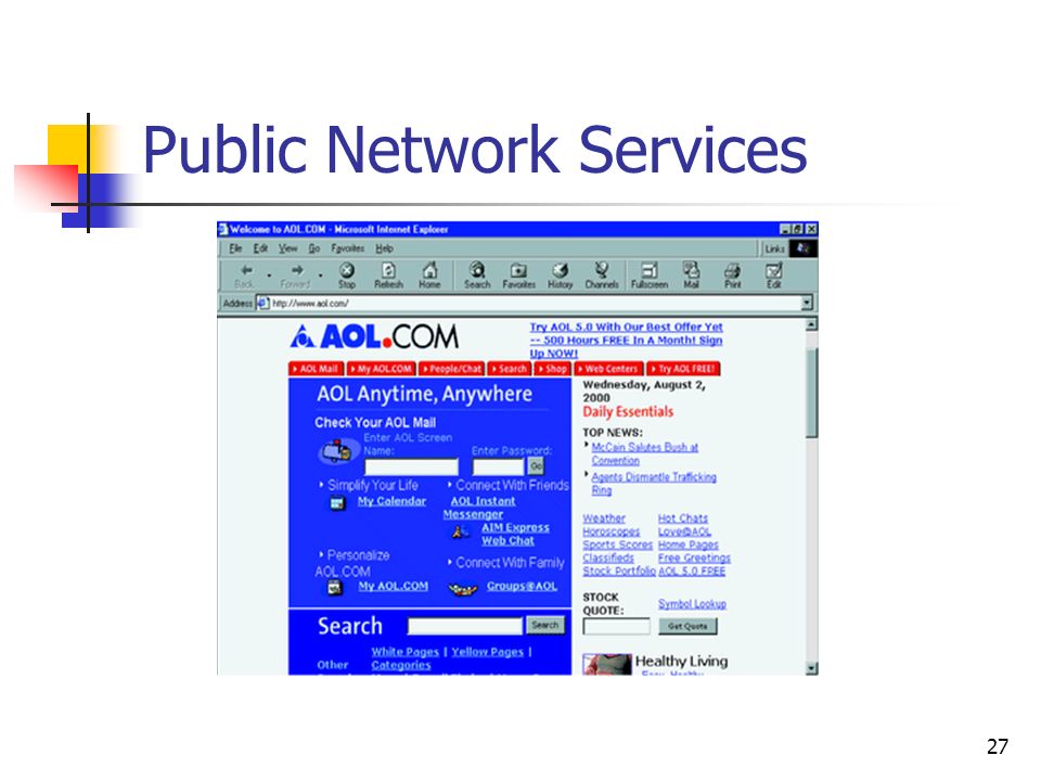 27 Public Network Services