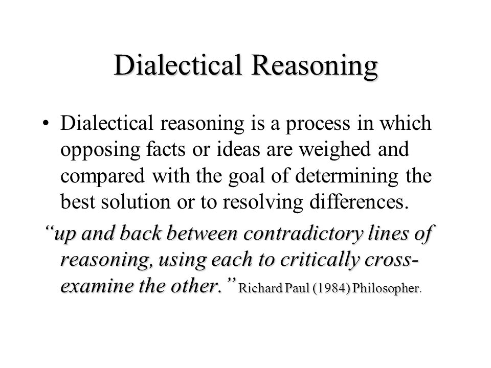 Informal ReasoningInformal Reasoning –Algorithms and logical reasoning cannot solve every kind of problem.