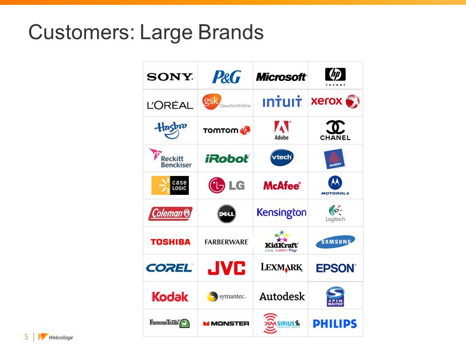 5 Customers: Large Brands