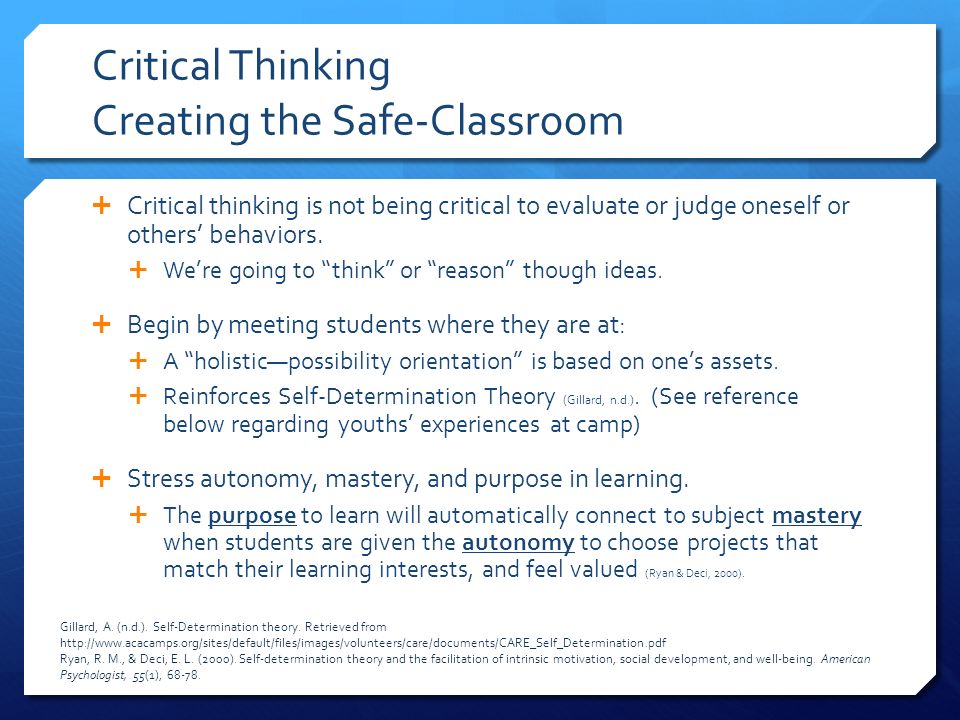 Safe Self Determined And Social In >> Active Learning Strategies To Promote Critical Thinking Richard Cain Safe Self Determined And Social In >> Active Learning Strategies To Promote Critical Thinking Richard Cain