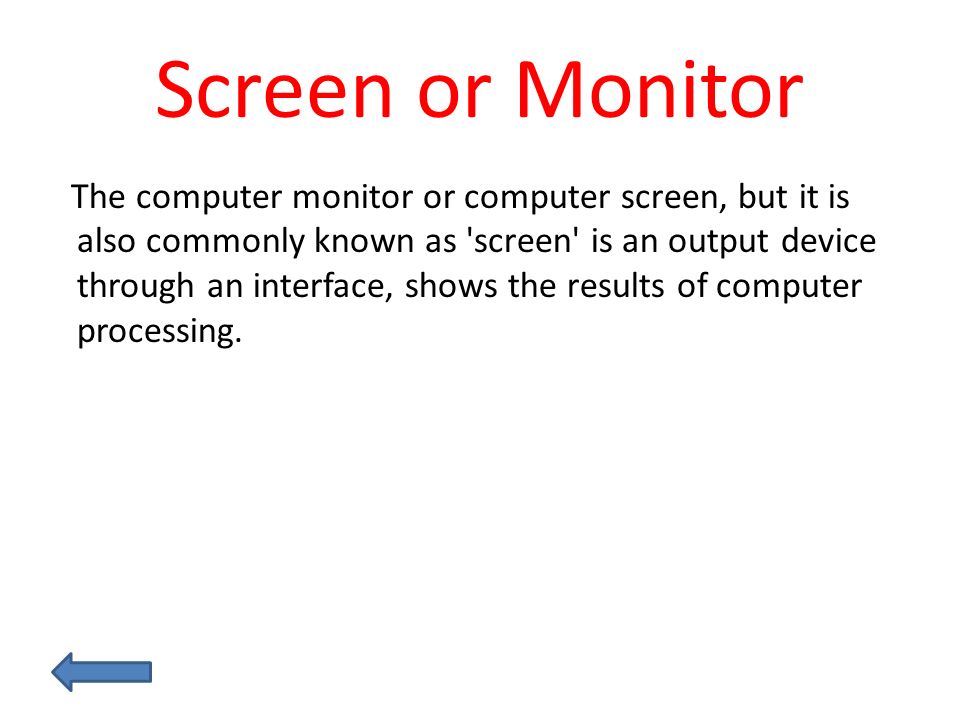 Touch Screen Monitor Is a screen by tapping directly on the surface allows the entry of data and commands to the device.