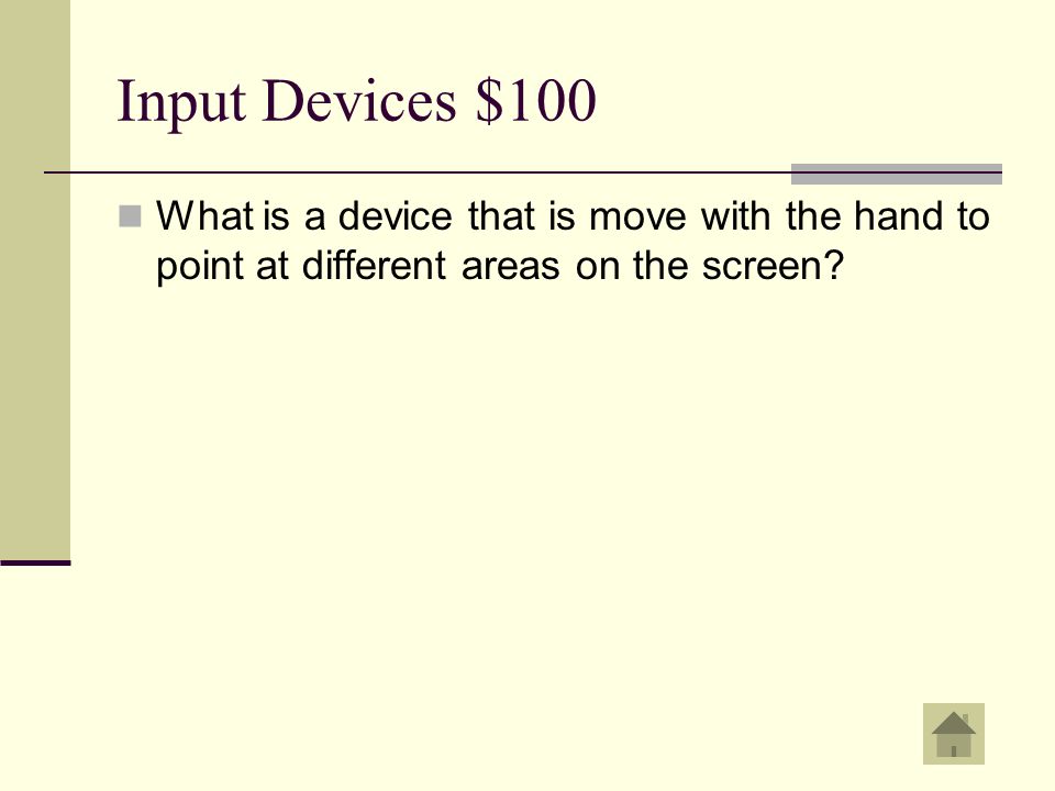 Input Devices $100 Mouse
